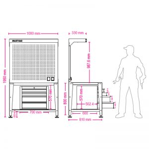 میز کار D-1400-S